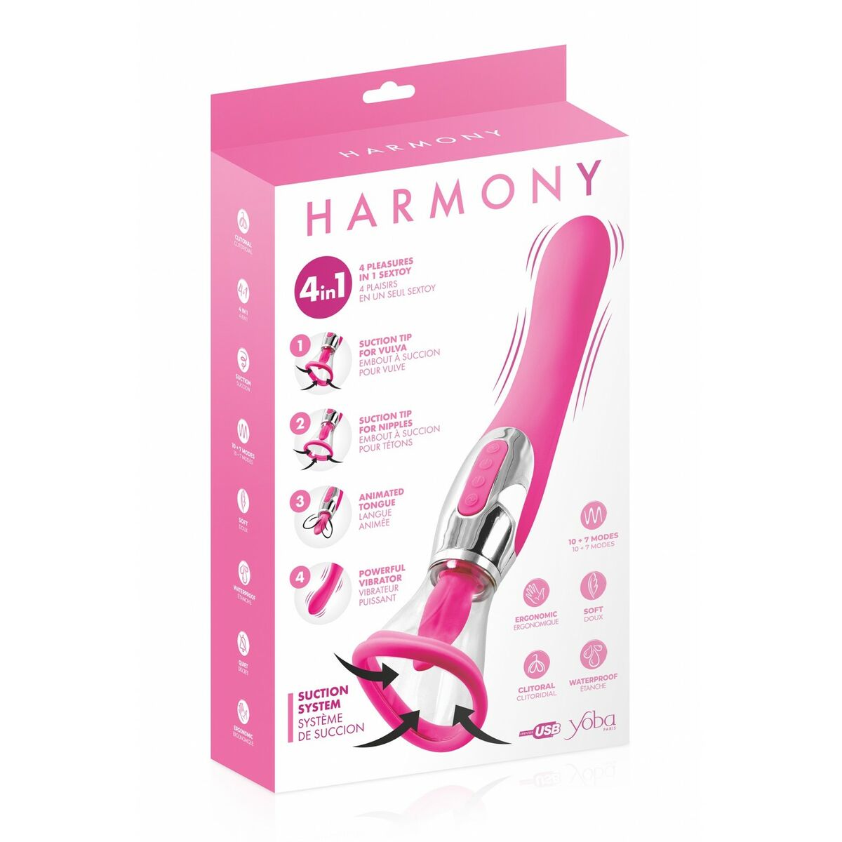 Dual Stimulation Vibrátor Yoba Fukszia